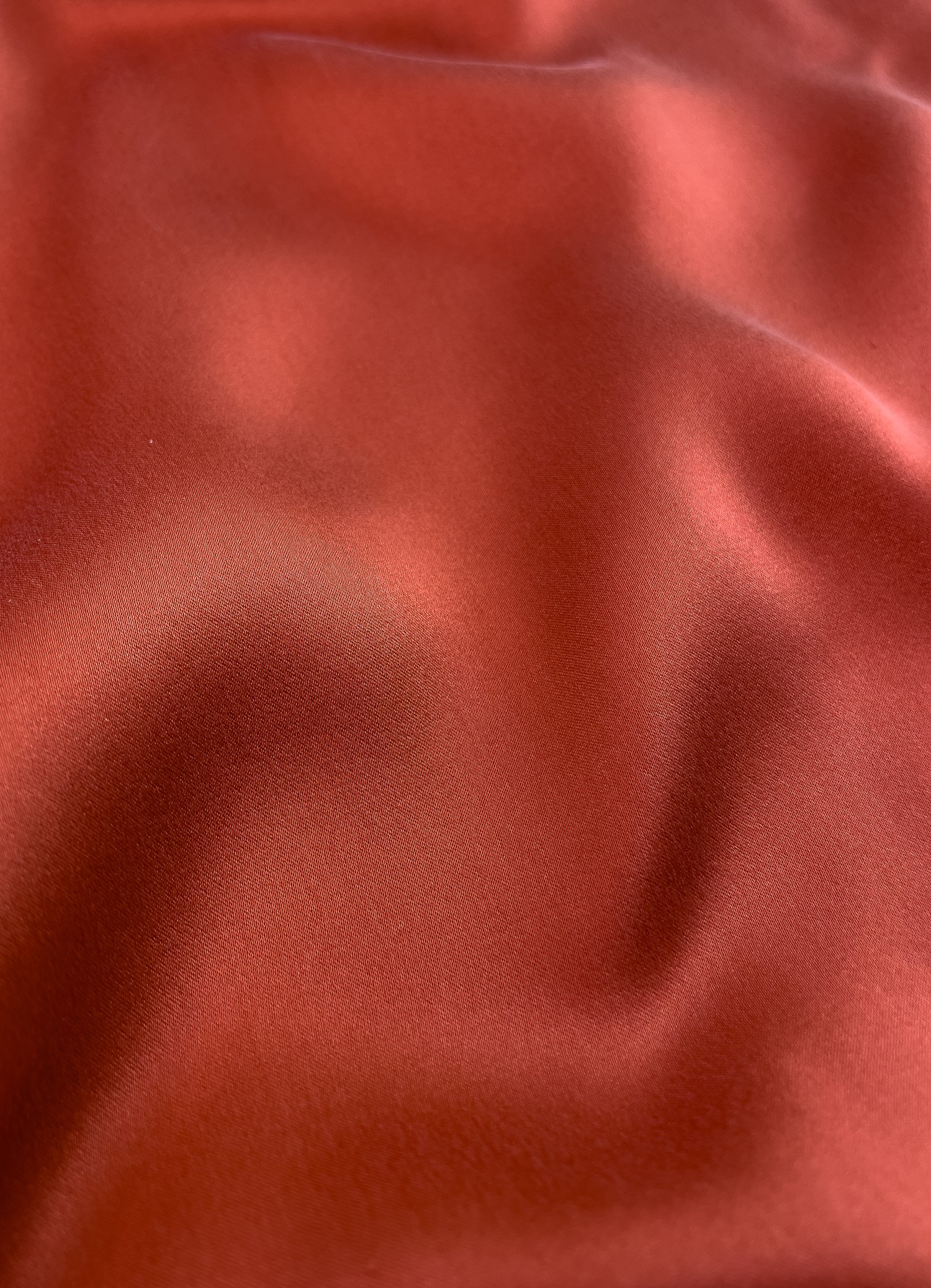 Brick Orange Cotton Silk Fabric main image 0